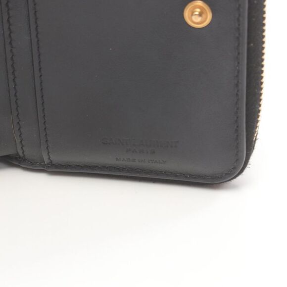 Yves Saint Laurent JOAN Leather Wallet Black - Picture 2 of 6